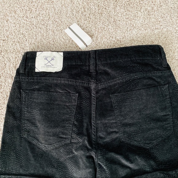 NWT Christopher Black Glitter Stretch Jeans Velvet - Picture 7 of 8